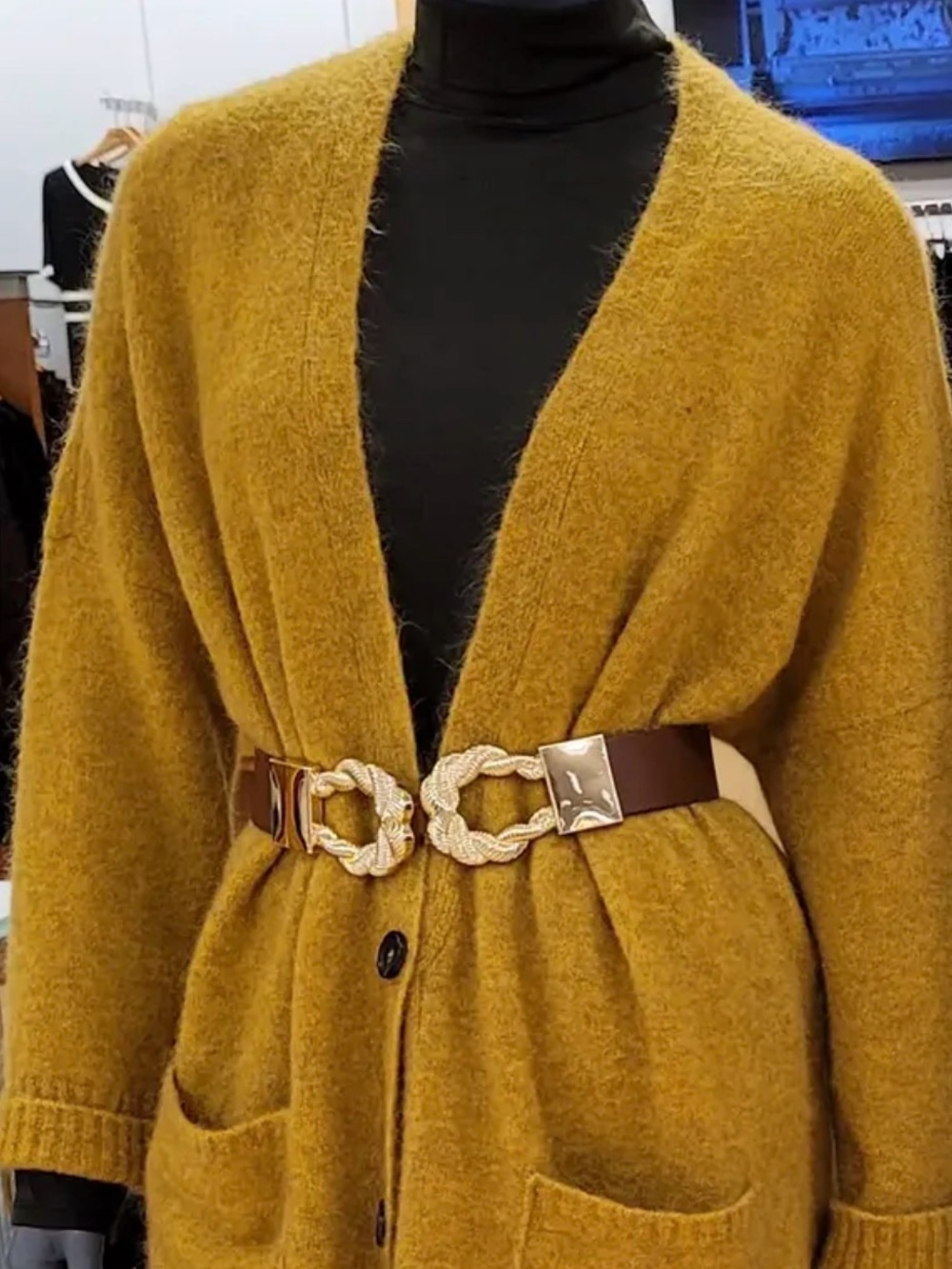 Women’s Eileen Fisher mustard Cardigan